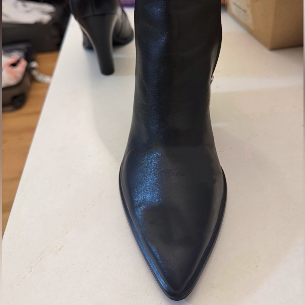 Marc Fisher Sleek Black Heeled Boots